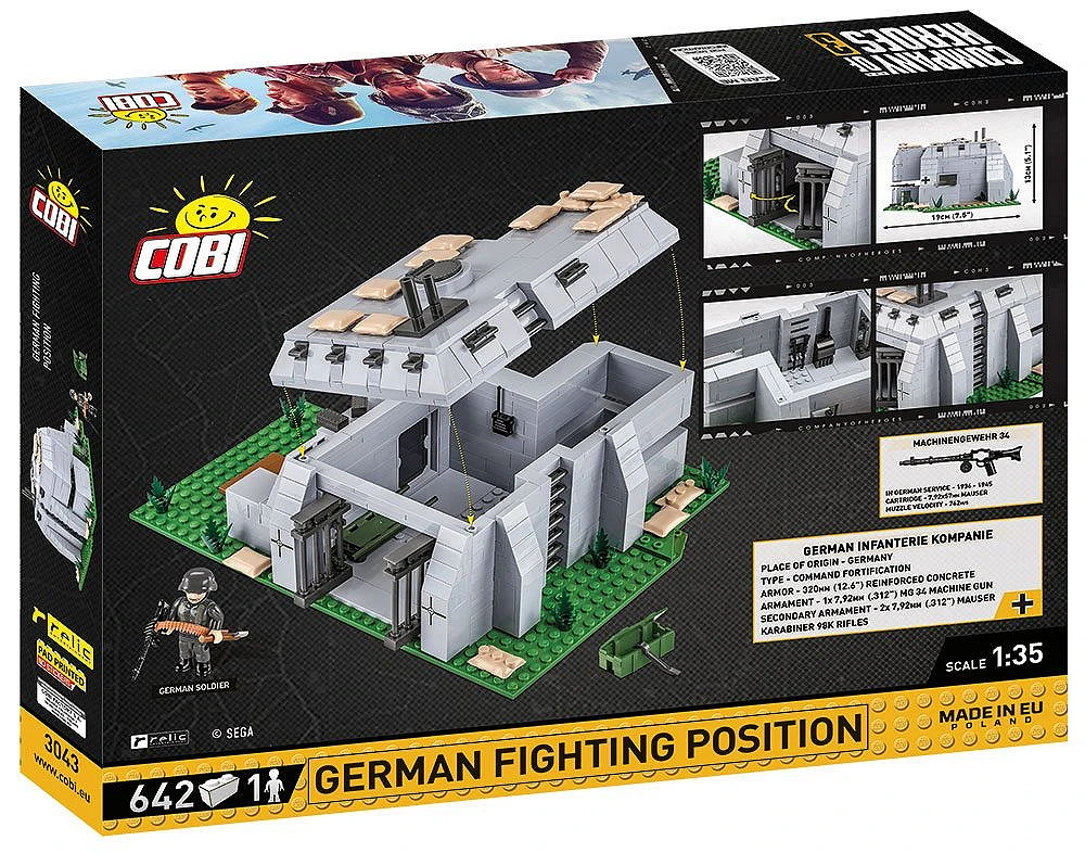 COBI Set Costruzione Posizione Di Combattimento Tedesca – 642 Mattoncini – Compatibile Con Altre Marche - 2