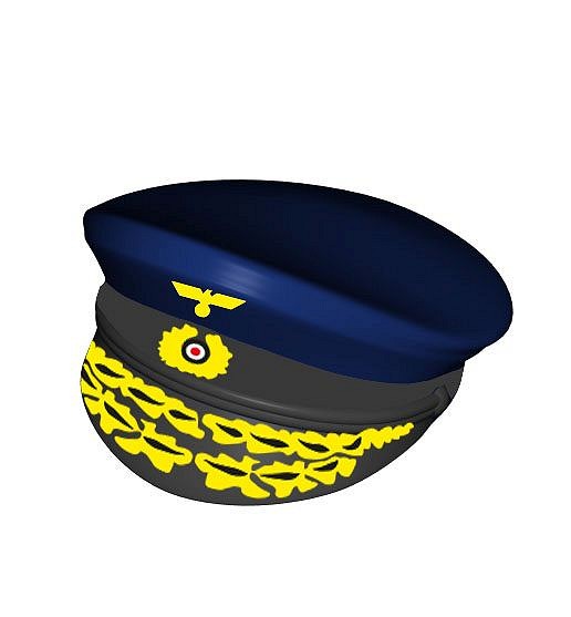 Czapka oficerska z daszkiem, nadruk - fot. 9