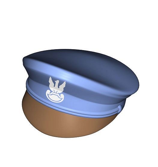 Czapka oficerska z daszkiem, nadruk - fot. 5