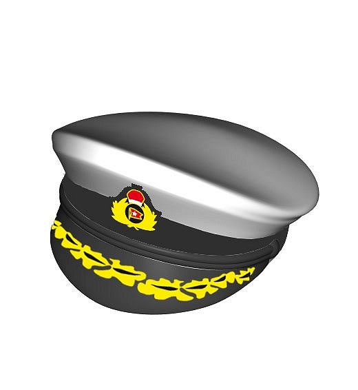 Czapka oficerska z daszkiem, nadruk - fot. 12