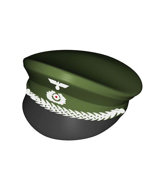 Czapka oficerska z daszkiem, nadruk - fot. 10