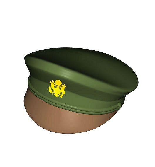 Czapka oficerska z daszkiem, nadruk - fot. 6