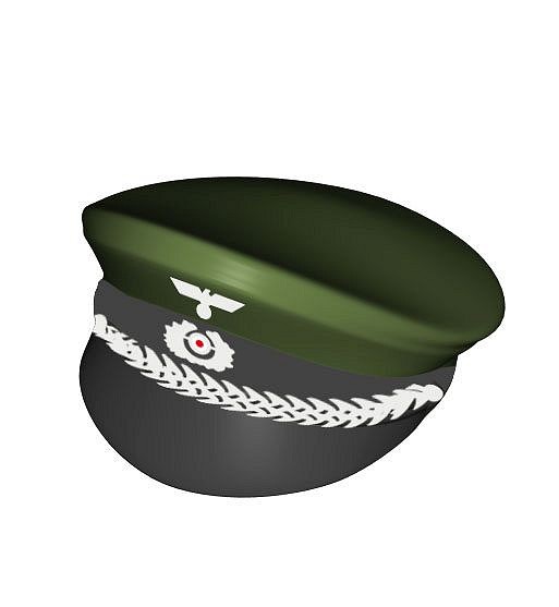 Czapka oficerska z daszkiem, nadruk - fot. 11