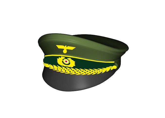 Czapka oficerska z daszkiem, nadruk - fot. 14