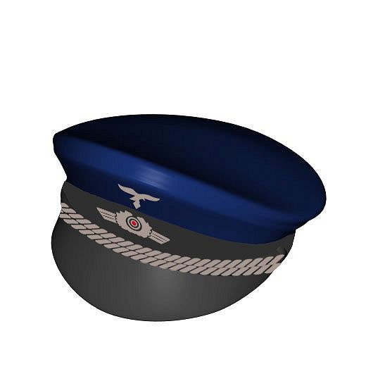 Czapka oficerska z daszkiem, nadruk