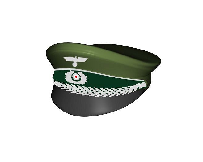 Czapka oficerska z daszkiem, nadruk - fot. 15