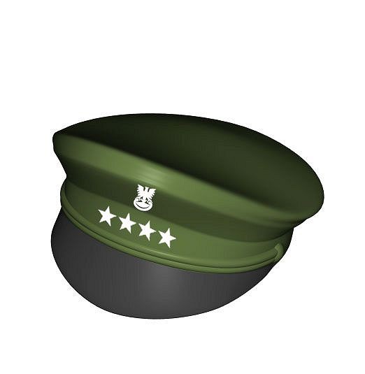 Czapka oficerska z daszkiem, nadruk - fot. 3