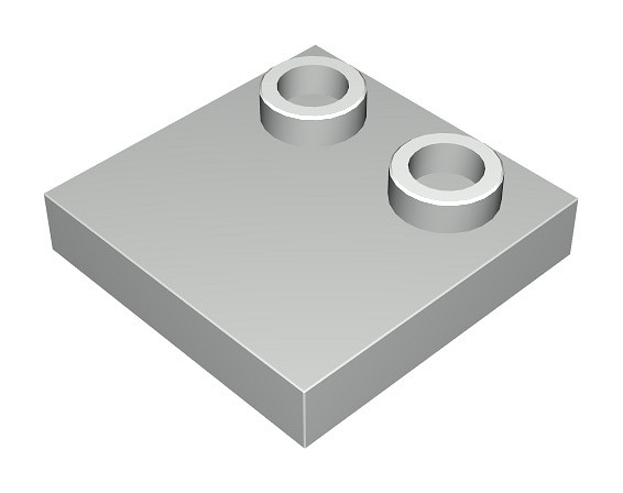 2x2 1/3 z dwoma wypustami z boku