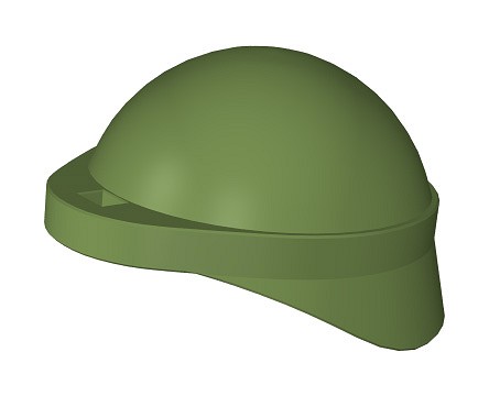 Hełm wojskowy z otworkiem