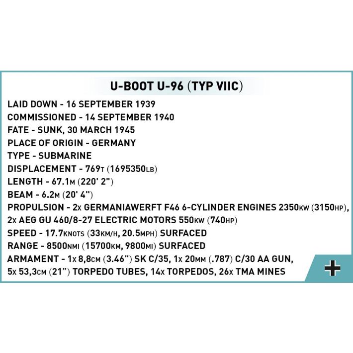 U-Boot U-96 Typ VIIC - Edycja Limitowana - fot. 5
