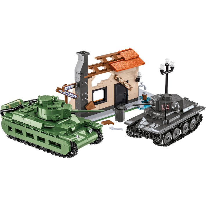 Battle of Arras 1940 Matilda II vs Panzer 38(t)