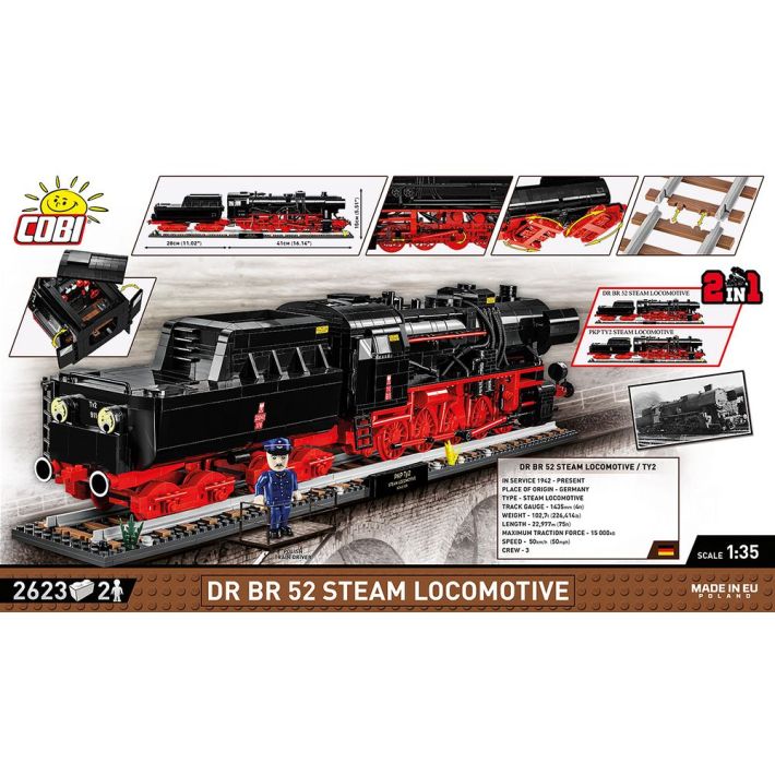 DR BR 52 Steam Locomotive 2in1 - Executive Edition - fot. 4
