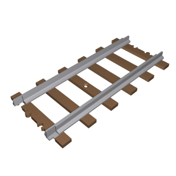 Gerader Gleisblock