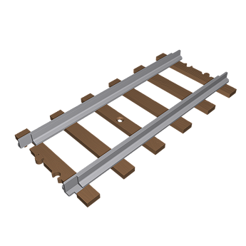 Gerader Gleisblock