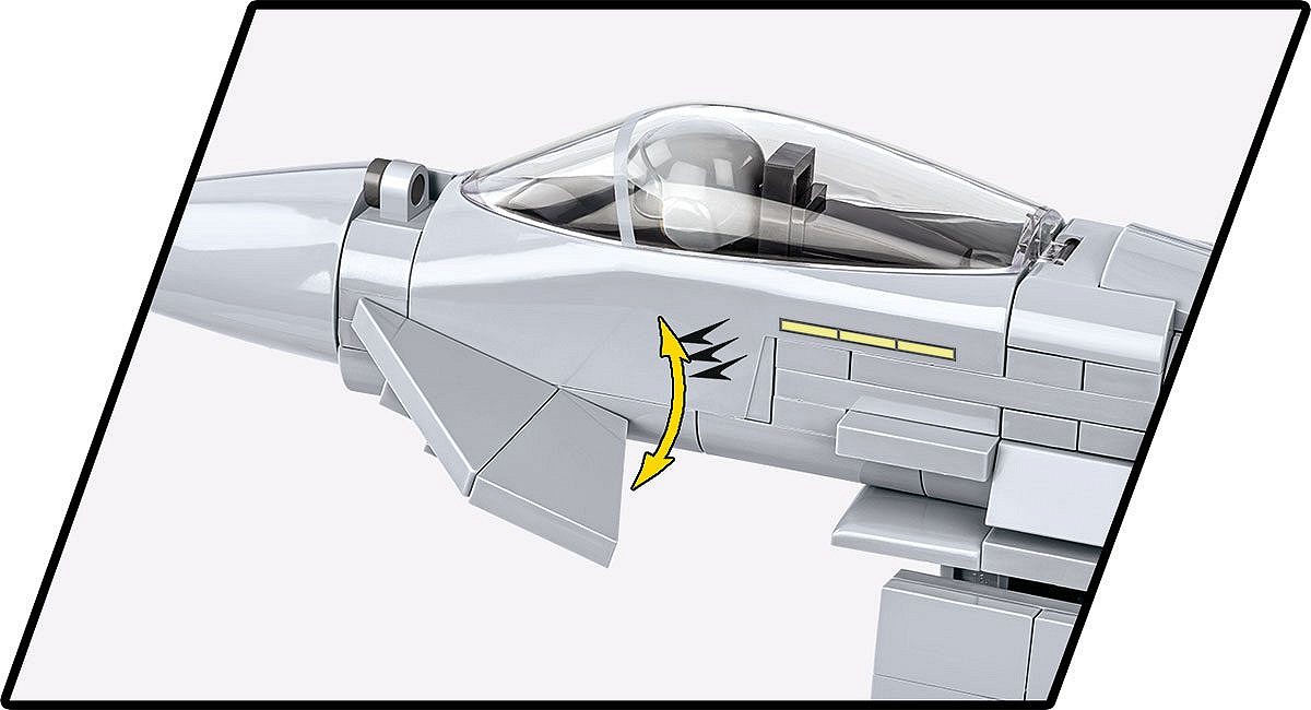 COBI 5849 Set Costruzioni EUROFIGHTER Typhoon F2000, Scala 1:48, 642 Pezzi, Blocchi Per Aeronautica Militare Italiana