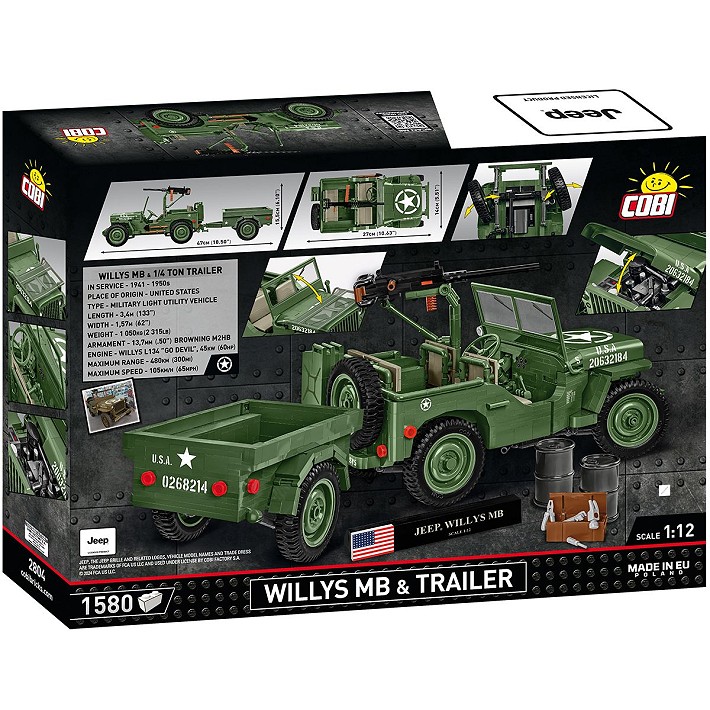 Willys MB & Trailer - Executive Edition - uszkodzone pudełko - fot. 14