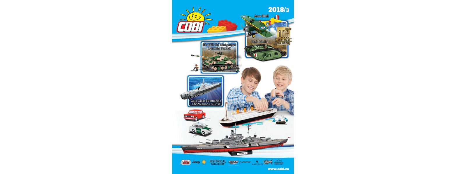 New catalog of Cobi blocks 3/2018