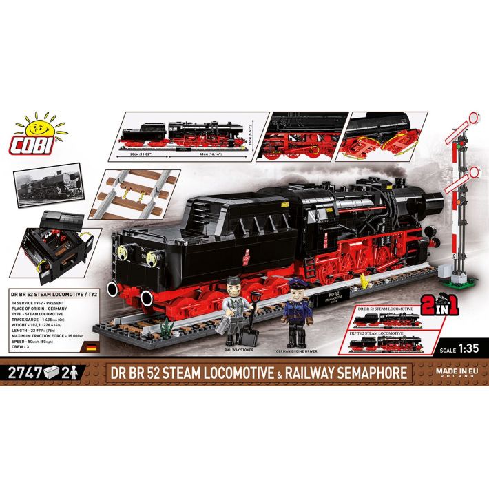 DR BR 52 Steam Locomotive & Railway Semaphore - fot. 4