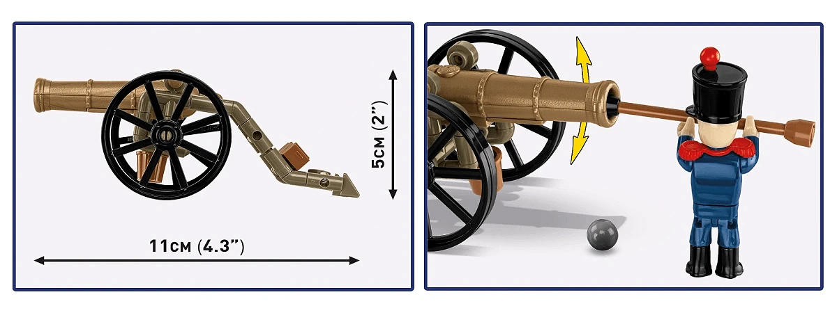 Francuski artylerzysta z armatą - fot. 7