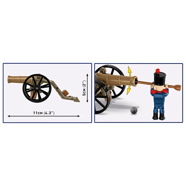 Francuski artylerzysta z armatą - fot. 7