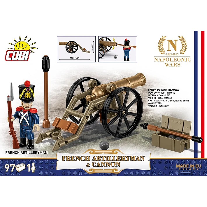 Francuski artylerzysta z armatą - fot. 4
