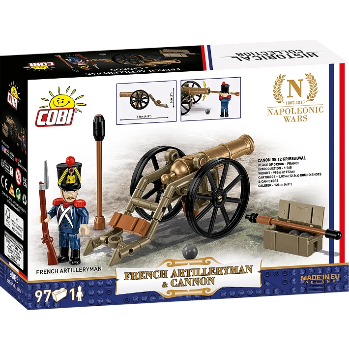 Francuski artylerzysta z armatą - fot. 11