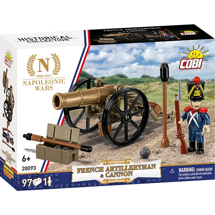 Francuski artylerzysta z armatą - fot. 10