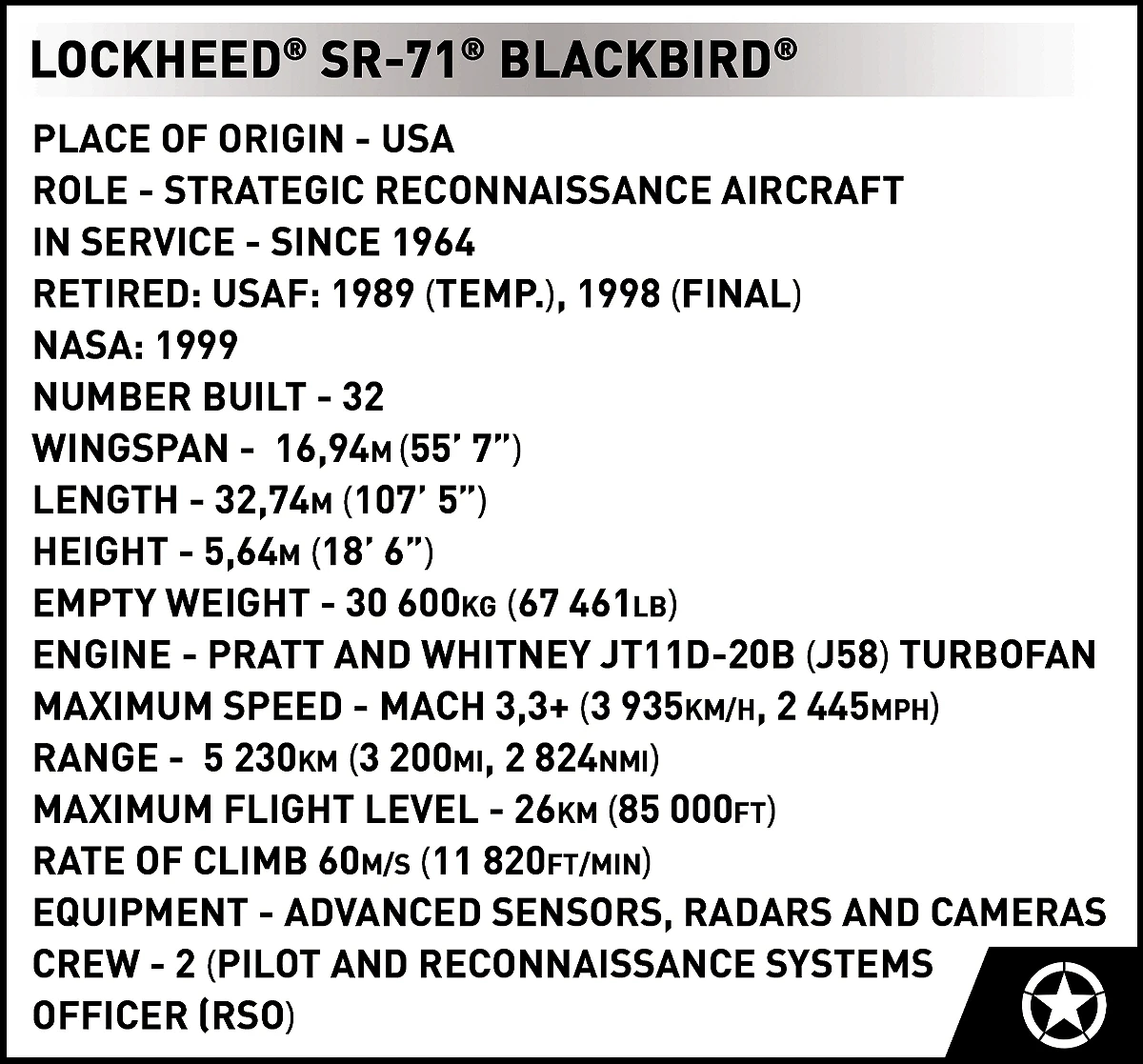 Lockheed SR-71 Blackbird - Executive Edition - fot. 14
